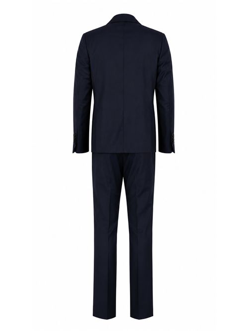 Abito monopetto con gilet in lana vergine drop 4 corto TONALI | BROWN 0RCC2AG TXA3BUE75